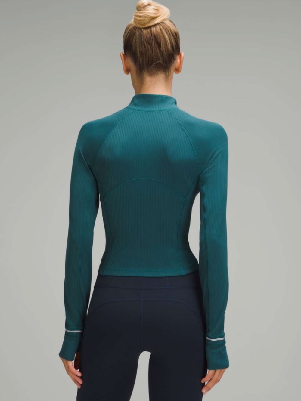 Lululemon It's Rulu Ribbed Cropped Half Zip - Picture 2 of 9